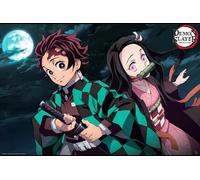 GB eye Poster géant Demon Slayer Tanjiro et Nezuko 61 x 91,5 cm