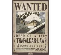 GB eye - Poster ONE PIECE Wanted Law Wano - Produit Officiel - Affiche - Dimensions 91,5 x 61 cm