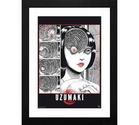GB eye - Tirage encadré JUNJI ITO UZUMAKI - Produit Officiel - Cadre mural - Format 30 × 40 cm - Illustration Manga Horrifique