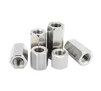GB56 M6 M8 M10 M12 M14 M16 304 acier inoxydable allonger la colonne hexagonale Joint écrou d'accouplement connecter entretoise longue tige(M10 x 17 x 30 (1pcs))