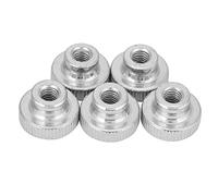 GB806 Écrou de pouce moleté de Type haut écrou de poignée moleté en acier au carbone M3 M4 M5 M6 M8 M10(M6（5pcs）)
