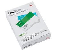 GBC 3743154 Pack de 100 Pochettes Brillantes Format Carte 83 x 113 mm 2 x 125 microns