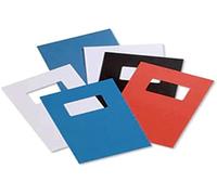 GBC 46715E Pack de 50 Plats de Couverture avec Fenêtre Blanc