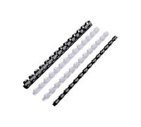 GBC CombBind - 8 mm - 14 anneaux - A5 (148 x 210 mm) - 95 feuilles - noir - 100 unités peigne de reliure en plastique - pour P/N: 2101435, 4400399, IB271106, IB271717
