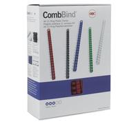 GBC Dos de reliure en plastique CombBind, DIN A4, 51 mm, blancá