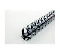 GBC Dos du cartable 12mm, 21 anneaux, noir, 100 pcs., Relieuse : accessoires, Noir