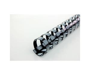 GBC Dos du cartable 12mm, 21 anneaux, noir, 100 pcs., Relieuse : accessoires, Noir