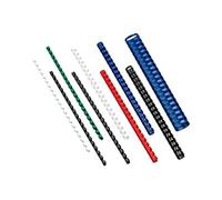 GBC Ibico - 10 mm - 21 anneaux - 65 feuilles - blanc - 100 unités peigne de reliure en plastique