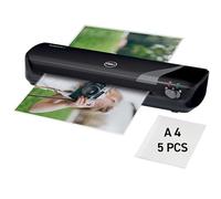 GBC Inspire+ Cold/hot laminator Noir - Machines à laminer (21 cm, Cold/hot laminator, 5 min, A4, 75 µm, Pochette)