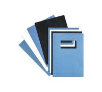 GBC LeatherGrain - A4 (210 x 297 mm) - bleu royal - 250 g/m² - 25 unités couverture à reliure