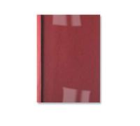 GBC | Lot de 100 Couvertures de reliure thermique LeatherGrain A4 | Dos grain cuir & face transparente PVC | Tranche 1,5 mm - jusqu’à 15 feuilles | ThermaBind | Réf. IB451201