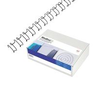 GBC | Lot de 100 Peignes Métalliques MultiBind A4 | 21 Boucles | 8 mm | Reliure Permanente | Ouverture à Plat 360° | Jusqu’à 40 Feuilles | Documents Professionnels Confidentiels | Argent | IB160639