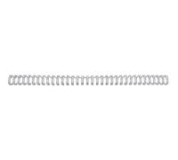 GBC | Lot de 100 Peignes Métalliques WireBind A4 | 34 Boucles | 11 mm | Reliure Permanente | Ouverture à Plat 360° | Jusqu’à 70 Feuilles | Documents Professionnels Confidentiels | Argent | RG810797