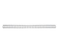 GBC | Lot de 100 Peignes Métalliques WireBind A4 | 34 Boucles | 12,5 mm | Reliure Permanente | Ouverture à Plat 360° | Jusqu’à 95 Feuilles | Documents Professionnels Confidentiels | Argent | RG810897