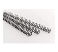 GBC | Lot de 100 Peignes Métalliques WireBind A4 | 34 Boucles | 14 mm | Reliure Permanente | Ouverture à Plat 360° | Jusqu’à 120 Feuilles | Documents Professionnels Confidentiels | Noir | RG810910