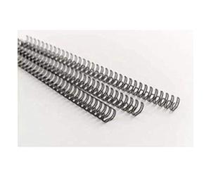 GBC | Lot de 100 Peignes Métalliques WireBind A4 | 34 Boucles | 14 mm | Reliure Permanente | Ouverture à Plat 360° | Jusqu’à 120 Feuilles | Documents Professionnels Confidentiels | Noir | RG810910