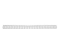 GBC | Lot de 100 Peignes Métalliques WireBind A5 | 24 Boucles | 6 mm | Reliure Permanente | Ouverture à Plat 360° | Jusqu’à 20 Feuilles | Documents Professionnels Confidentiels | Argent | 4400026
