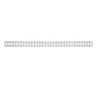 GBC | Lot de 100 Peignes Métalliques WireBind A5 | 24 Boucles | 8 mm | Reliure Permanente | Ouverture à Plat 360° | Jusqu’à 40 Feuilles | Documents Professionnels Confidentiels | Argent | 4400028
