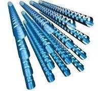 GBC | Lot de 100 Peignes Plastique CombBind A4 | 21 Anneaux | 10 mm | Reliure Modifiable | Ouverture à Plat | Jusqu’à 50 Feuilles | Pour Rapports Présentations Devoirs | Bleu | 4028235