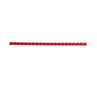 GBC | Lot de 100 Peignes Plastique CombBind A4 | 21 Anneaux | 8 mm | Reliure Modifiable | Ouverture à Plat | Jusqu’à 40 Feuilles | Pour Rapports Présentations Devoirs |Rouge| 4028214