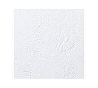GBC | Lot de 100 Plats de couverture LeatherGrain A4 | Grain cuir blanc 250 g/m² | Protection professionnelle & présentation soignée | Reliure peigne & spirale | Réf. 4400015