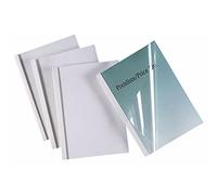 GBC | Lot de 100 Plats de Couverture Thermique ThermaBind A4 | Tranche 4 mm | Dos Blanc Satiné | Face Transparente PVC | Jusqu’à 40 Feuilles | Finition Premium | Professionnels | IB370038
