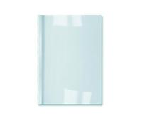 GBC | Lot de 50 Couvertures de Reliure Thermique ThermaBind A4 | Tranche 25 mm | Dos Blanc Satiné | Face Transparente PVC | Jusqu’à 200 Feuilles | Finition Premium | Professionnels |IB370106