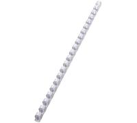GBC Lot de 50 peignes CombBind® en plastique 21 anneaux - Format A4 - Diamètre : 25 mm - Pour : 225 feuilles - Blanc - Lot de 50