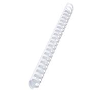 GBC | Lot de 50 Peignes Plastique CombBind A4 | 21 Anneaux | 38 mm | Reliure Modifiable | Ouverture à Plat | Jusqu’à 310 Feuilles | Pour Rapports Présentations Devoirs | Blanc | 4028205