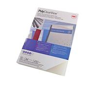 GBC | Lot de 50 Plats de couverture PolyClearView A4 | Transparent mat givré 350 microns | Recyclable | Finition premium | Réf. IB387166