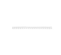 GBC | Lot de 100 Peignes Métalliques MultiBind A4 | 21 Boucles | 10 mm | Reliure Permanente | Ouverture à Plat 360° | Jusqu’à 50 Feuilles |Documents Professionnels Confidentiels | Blanc | IB165283