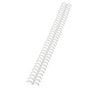 ACCO Ibico Peignes à relier ClickBin A4 8 mm Lot de 50 Blanc