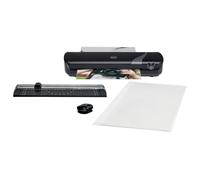 GBC Set Plastifieuse thermique Inspire+ A4 2 x 75 microns + outil de coupe + 5 pochettes A4 incluses - Noir