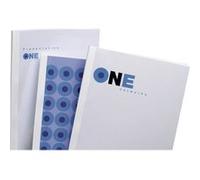 GBC Standard - 25 mm - A4 (210 x 297 mm) - 240 feuilles - 150 micromètres - blanc - 240 g/m² - 50 unités couverture à reliure thermique Blanc G