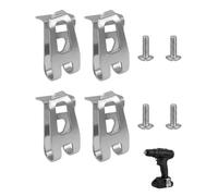 GBEDFO Clip de Ceinture pour Outils Électriques avec Vis,4PCS Crochet Métal Lourd pour Porte-Outils et Ceinture de Travail,Accessoire Universel de Fixation pour Perceuse Visseuse et Support d'Outils