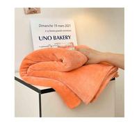 GBHMJU Drap Plat Flanelle pour 1 2 Personnes Drap du Dessus 160x230cm 200x230cm 240x250cm 240x270cm Drap Plat en Polyester Doux pour lit 90cm à 200cm(Orange,200x230cm)