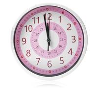 GBKDQQ Horloge murale pour enfant sans bruit de tic-tac - 20 cm - Horloge murale d'apprentissage pour chambre d'enfant fille et garçon - Pour chambre d'enfant, cuisine, salon, chambre à coucher