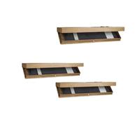 GBMITING étagère Secrète,Meuble Plus Tiroir Secret Compartiment Flottante avec ccaché, Solution de Rangement à, for Salon ou Bureau(Wood,3PCS)