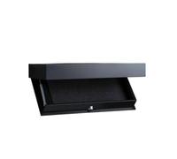 GBMITING étagère Secrète,Meuble Plus Tiroir Secret Étagère cachée Boîte de Rangement Murale avec Compartiment Secret Décoration Solution Flottante for la Maison(Black)