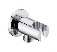 Gbtdoface Coude d'alimentation murale avec support de douche à main, support mural pour tuyau de douche coudé