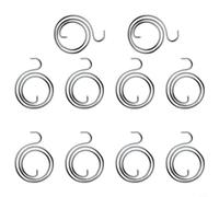 Gbtdoface Lot de 10 ressorts de poignée de porte, kit d'installation de serrure de porte, ressort de rechange pour poignée de porte, loquet de levier de porte, réparation interne de bobine 2,5 tours