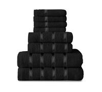 GC GAVENO CAVAILIA Lot de 8 Serviettes en Coton Égyptien - Visage, Main et Bain | Séchage Rapide et Très Absorbantes - Lavables pour Salle de Bain