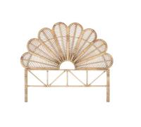 GC GINER & COLOMER Tête de lit en rotin moderne, design sculptural aux lignes organiques, chambre intemporelle, 155 x 180 x 4 cm