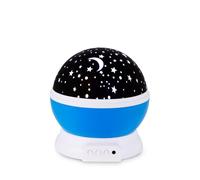 GC GLOBALCOMMERCE Projecteur d'étoiles - Veilleuse rotative à 360° avec 8 couleurs - Projecteur de ciel étoilé pour chambre d'enfant, USB ou piles