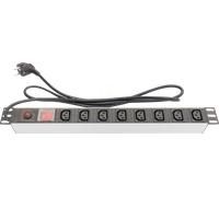 GC N0074 - Bloc multiprise, 19", 1 U, 8 prises