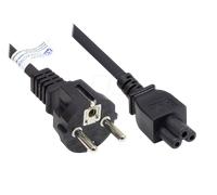 GC P0005-S050 - Cordon d'alimentation E+F CEE 7/7 à C5, noir, 0,75 mm², 5 M.