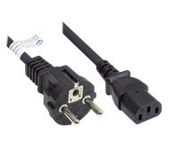 GC P0030-S018 - Cordon d'alimentation type E+F CEE 7/7 sur C13 , noir, 0,75 mm²,