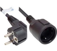 GC P0102-S050 - Rallonge type E+F sur type F , noir, 1,50 mm², 5 M.