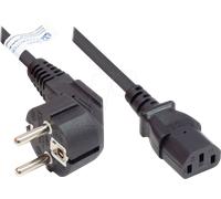 GC P0130-S050 - Cordon d'alimentation type E+F CEE 7/7 sur C13 , noir, 1,00 mm²,