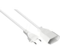 GC P0300-W050 - Rallonge euro type C vers connecteur femelle euro, blanc, 0,75 m